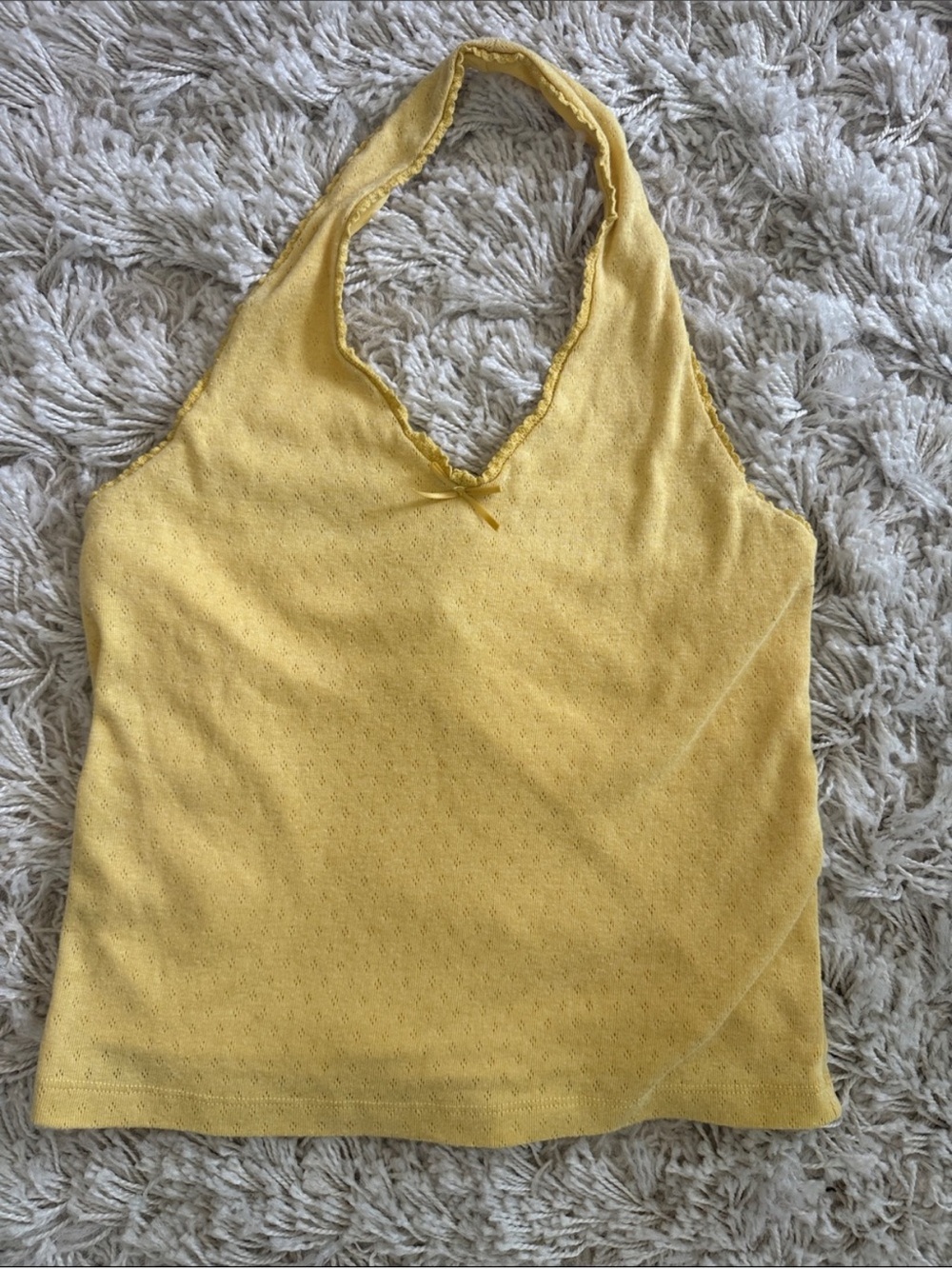RSQ Yellow Halter Tank Top - Women small